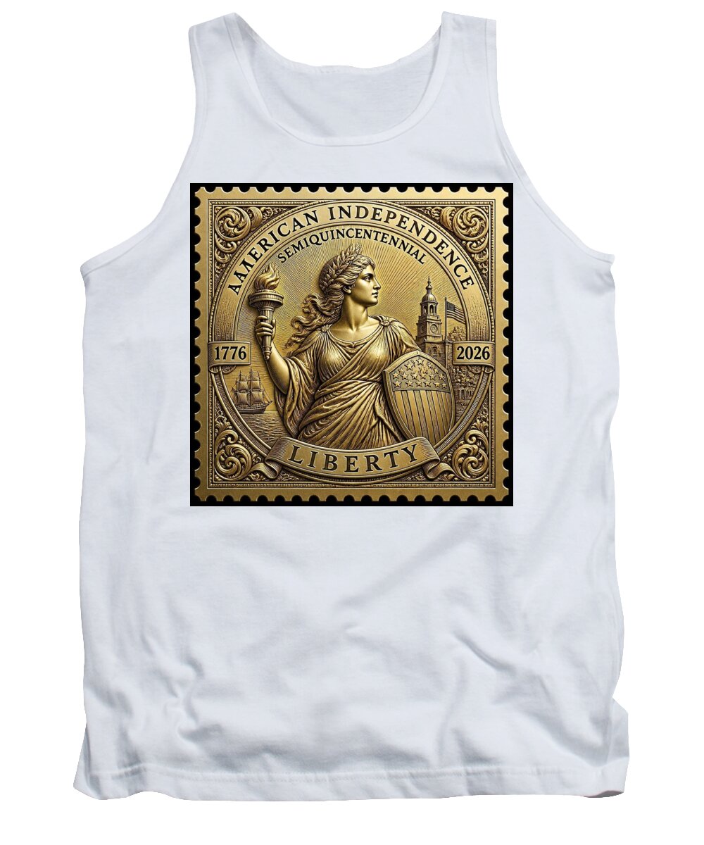 American Independence Commemorative Stamp - Tank Top