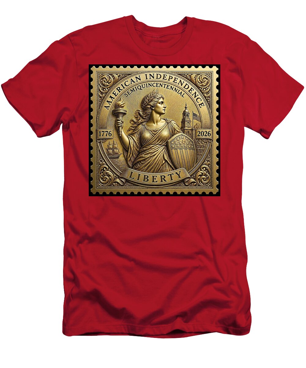 American Independence Commemorative Stamp - T-Shirt