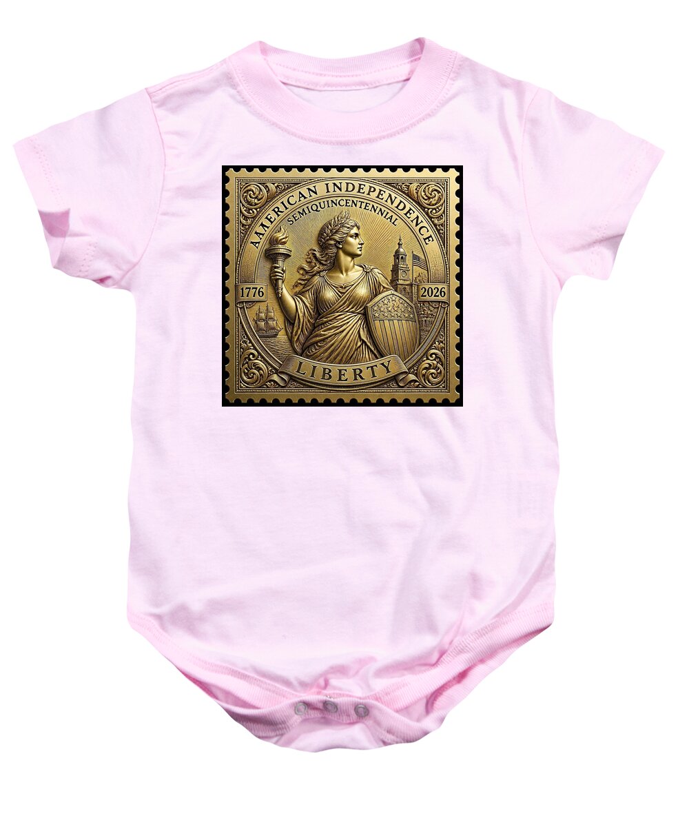 American Independence Commemorative Stamp - Baby One-Piece