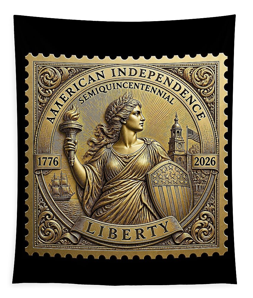 American Independence Commemorative Stamp - Tapestry