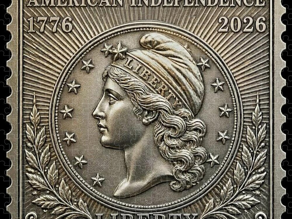 American Liberty Commemorative Stamp - Puzzle