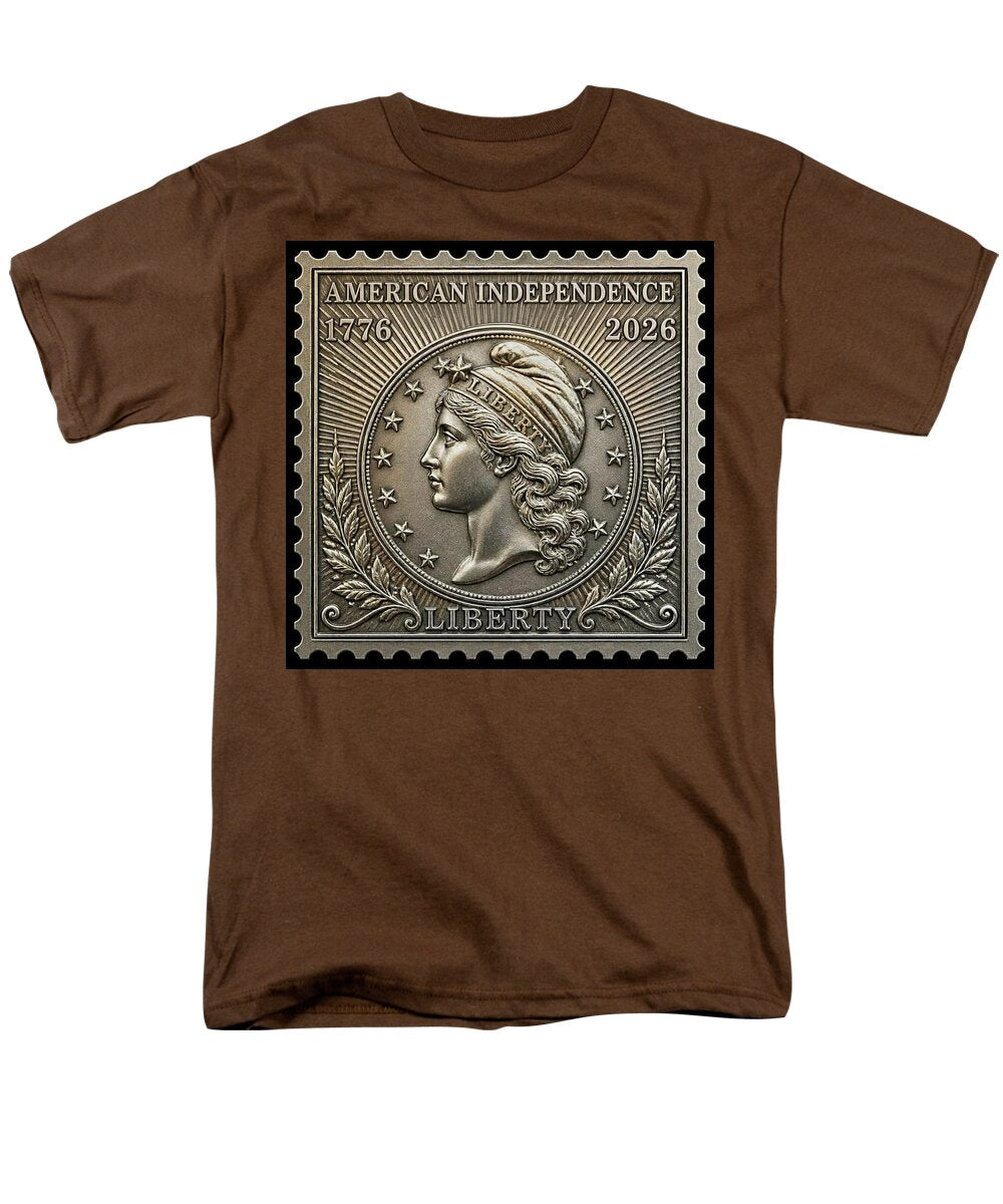 American Liberty Commemorative Stamp - Men's T-Shirt  (Regular Fit)