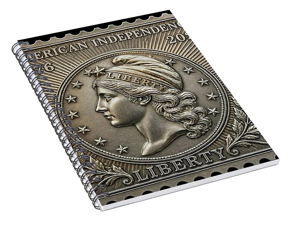 American Liberty Commemorative Stamp - Spiral Notebook