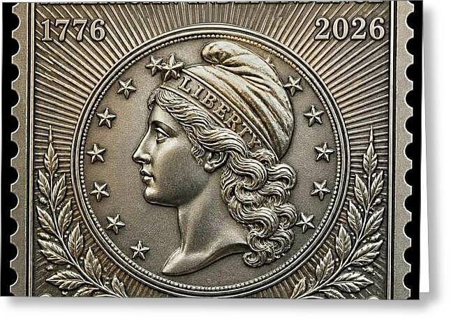 American Liberty Commemorative Stamp - Greeting Card