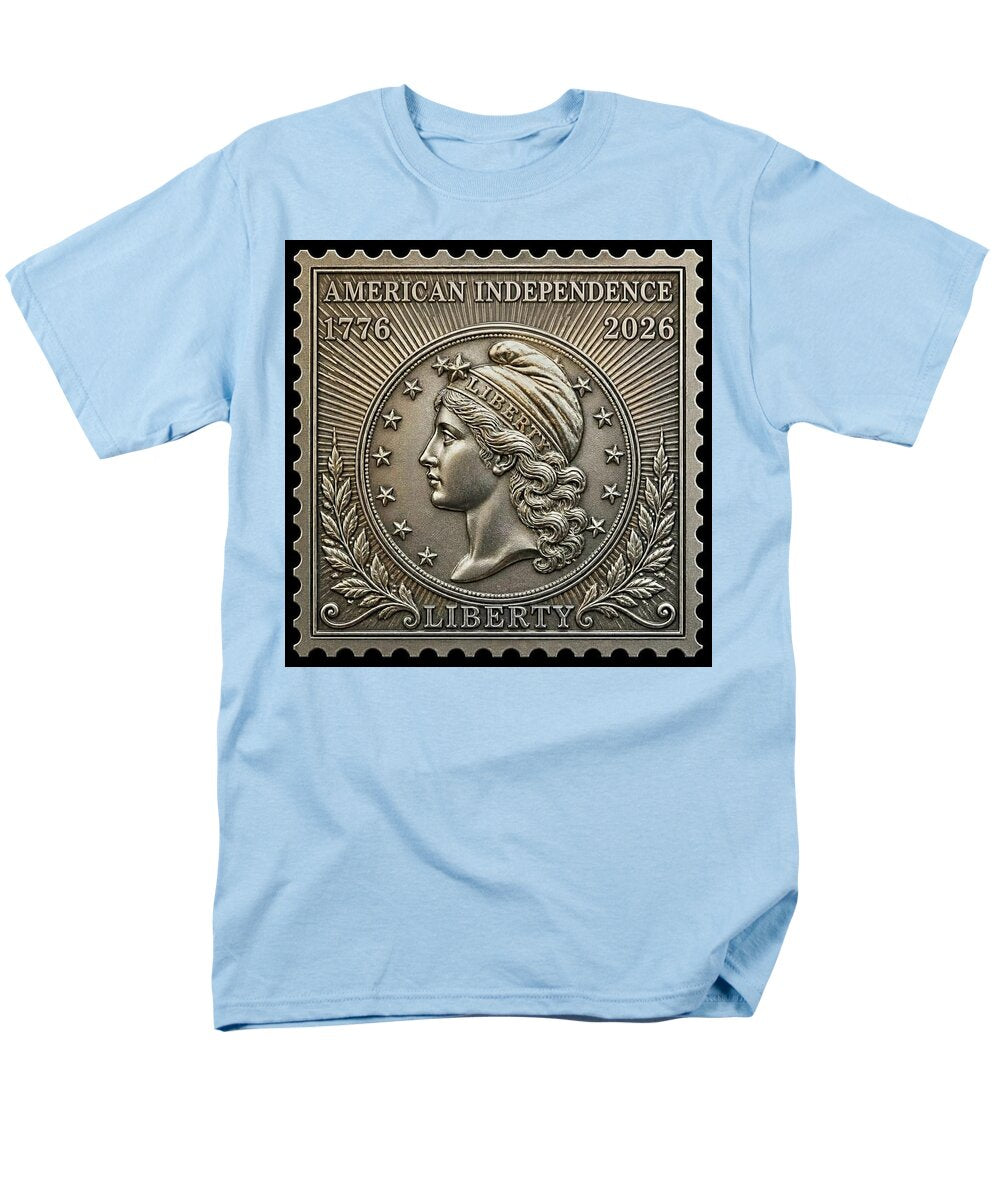 American Liberty Commemorative Stamp - Men's T-Shirt  (Regular Fit)