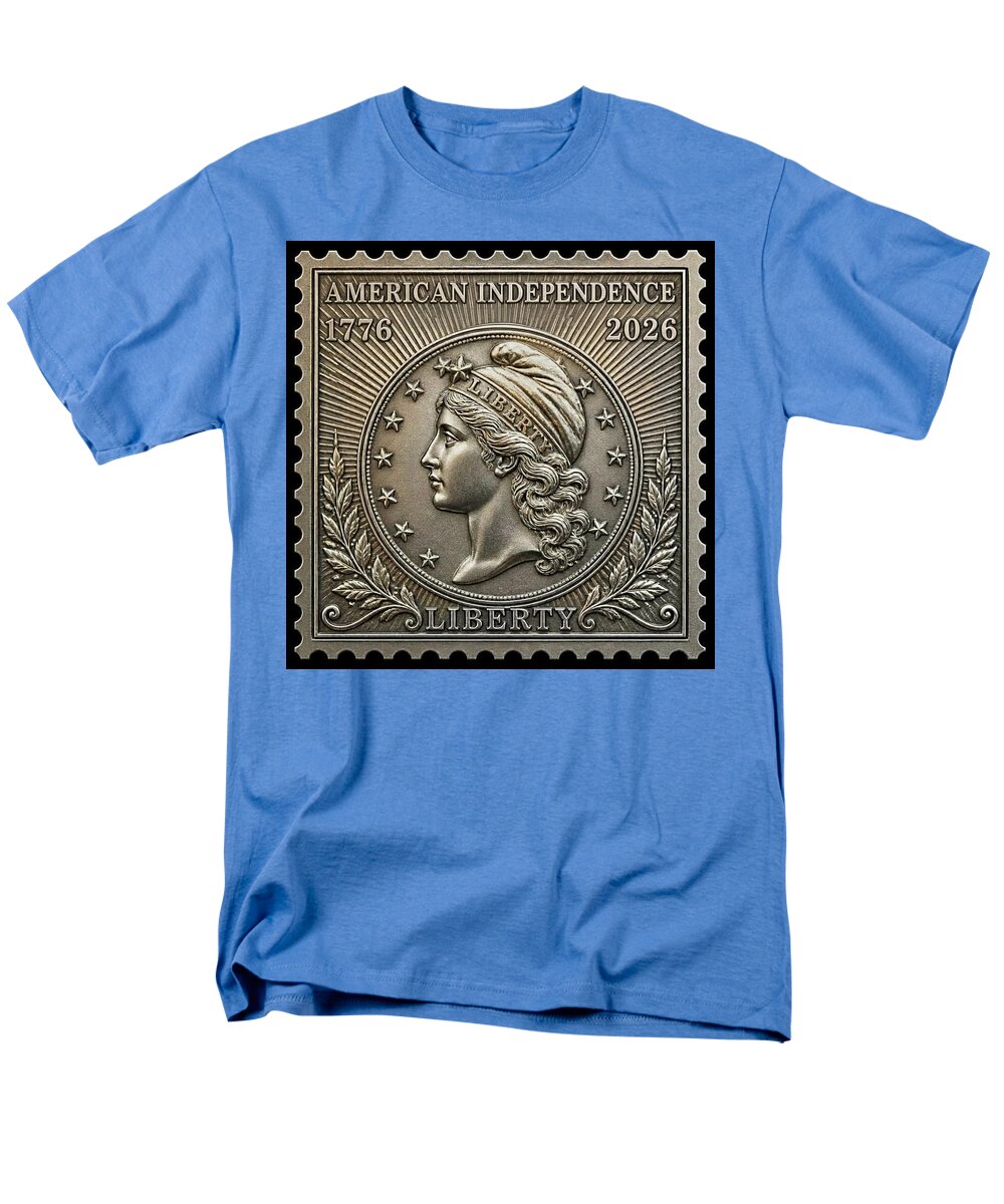 American Liberty Commemorative Stamp - Men's T-Shirt  (Regular Fit)