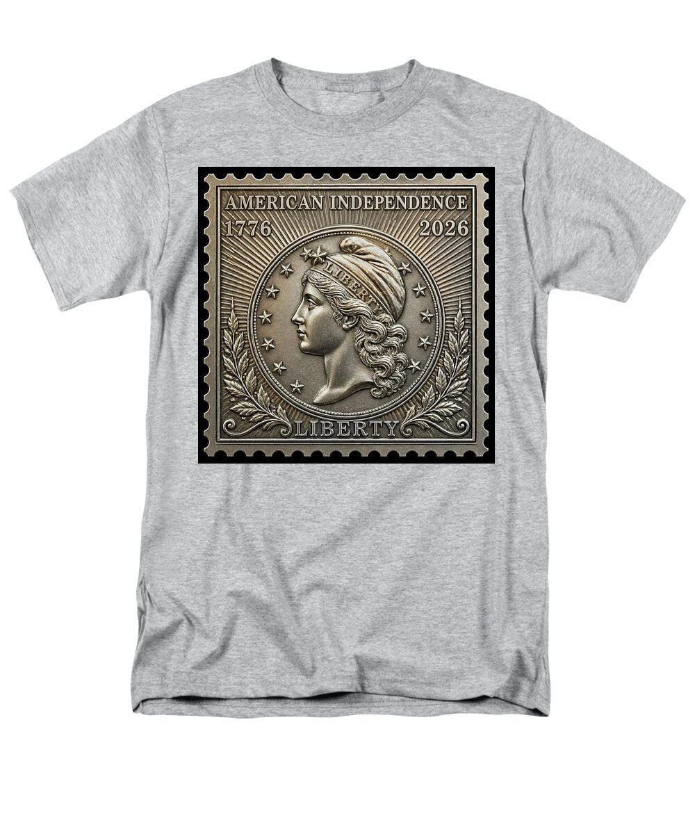 American Liberty Commemorative Stamp - Men's T-Shirt  (Regular Fit)