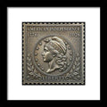 American Liberty Commemorative Stamp - Framed Print