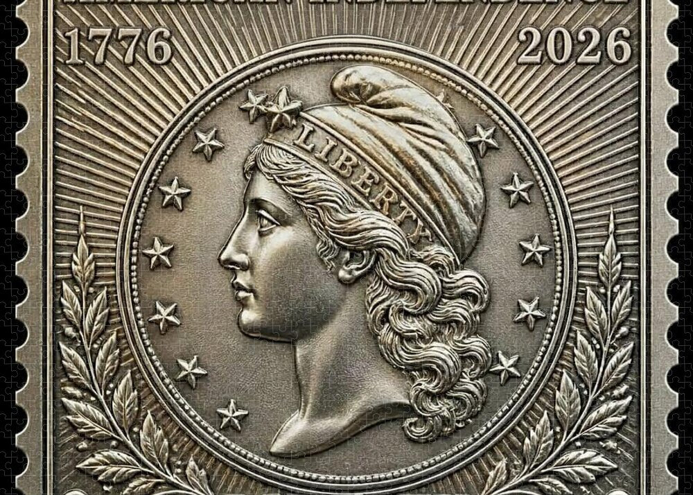 American Liberty Commemorative Stamp - Puzzle