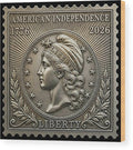 American Liberty Commemorative Stamp - Wood Print