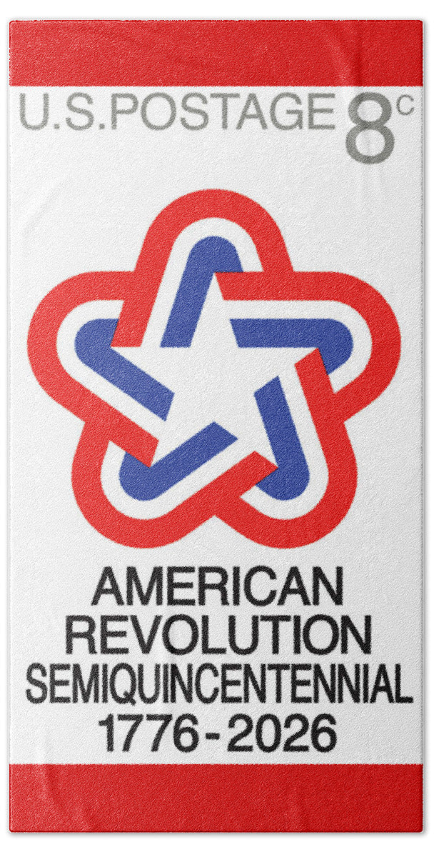 Semiquincentennial 8c Star - Bath Towel