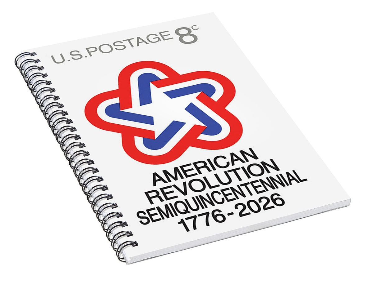Semiquincentennial 8c Star - Spiral Notebook