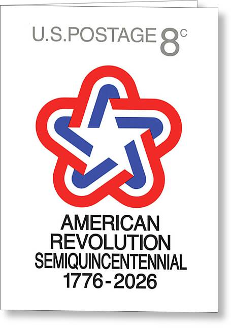 Semiquincentennial 8c Star - Greeting Card