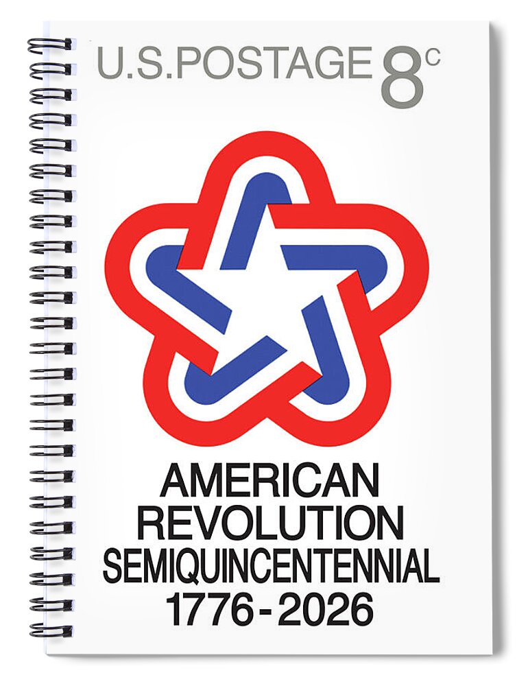 Semiquincentennial 8c Star - Spiral Notebook