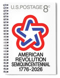 Semiquincentennial 8c Star - Spiral Notebook