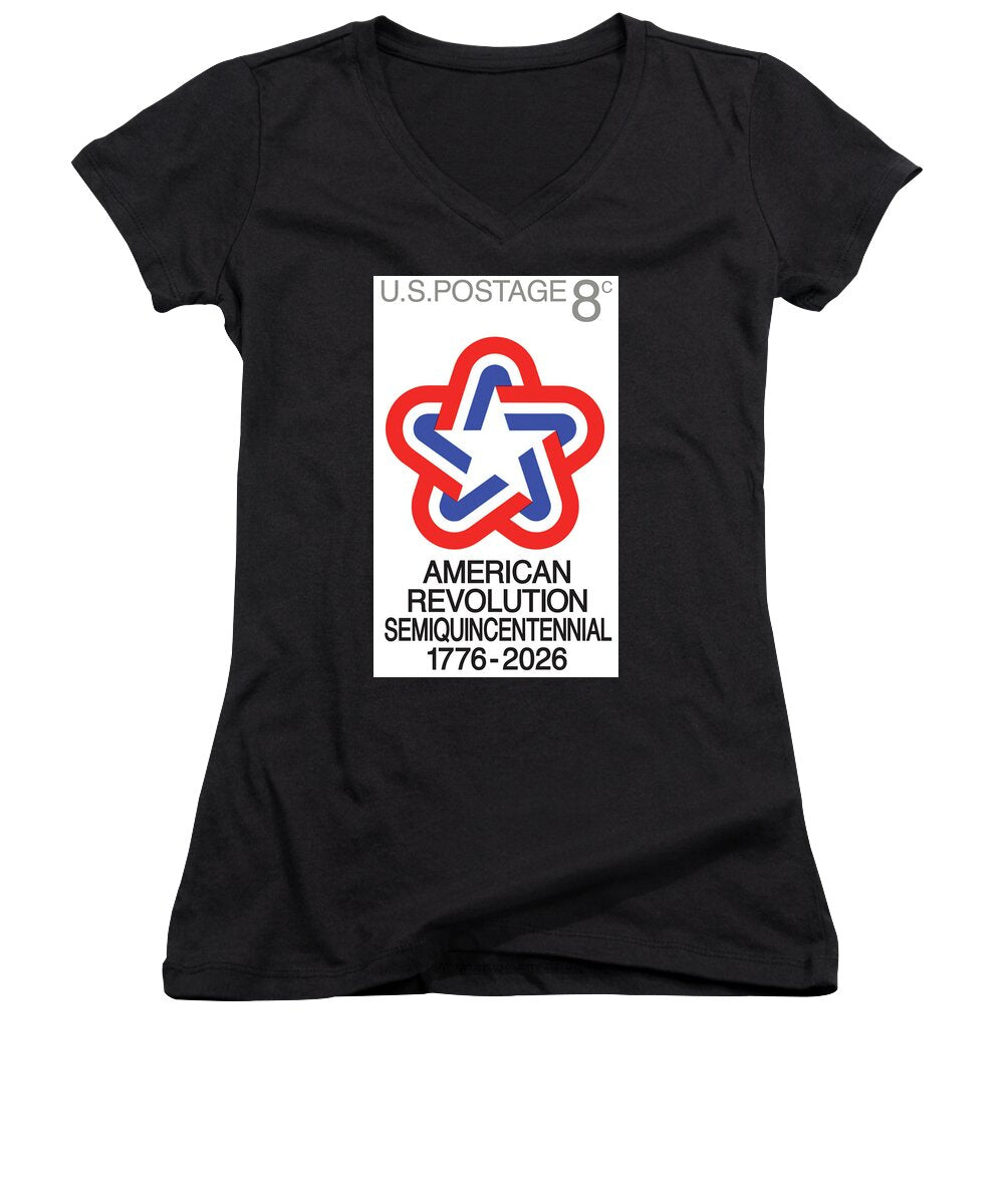 Semiquincentennial 8c Star - Women's V-Neck