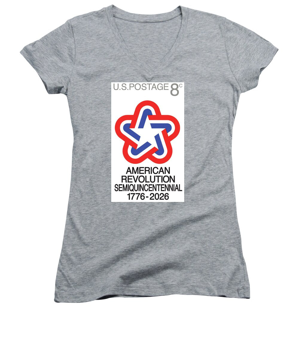 Semiquincentennial 8c Star - Women's V-Neck