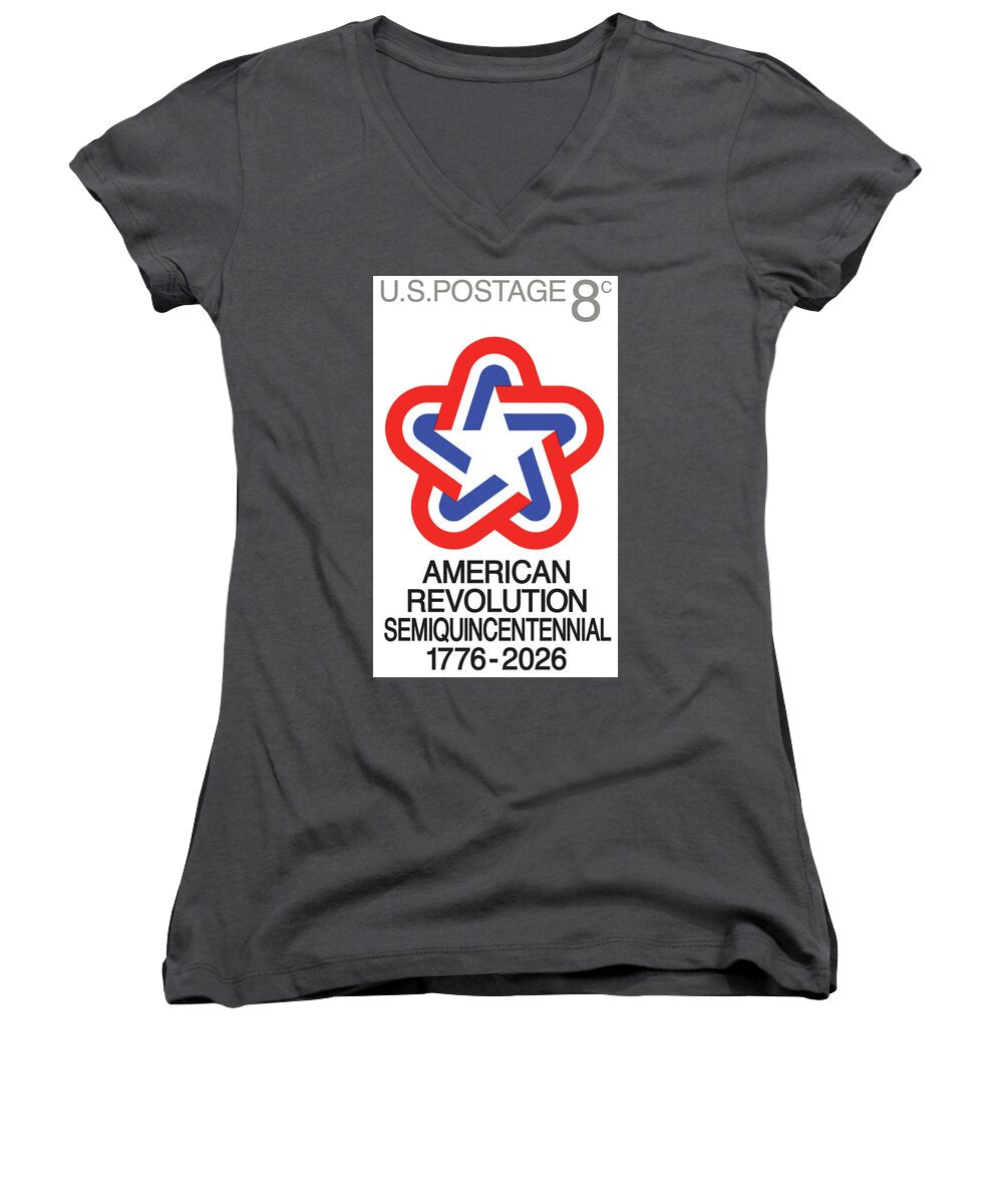 Semiquincentennial 8c Star - Women's V-Neck
