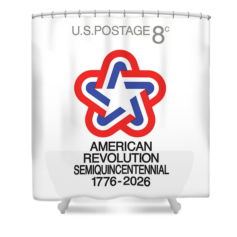Semiquincentennial 8c Star - Shower Curtain