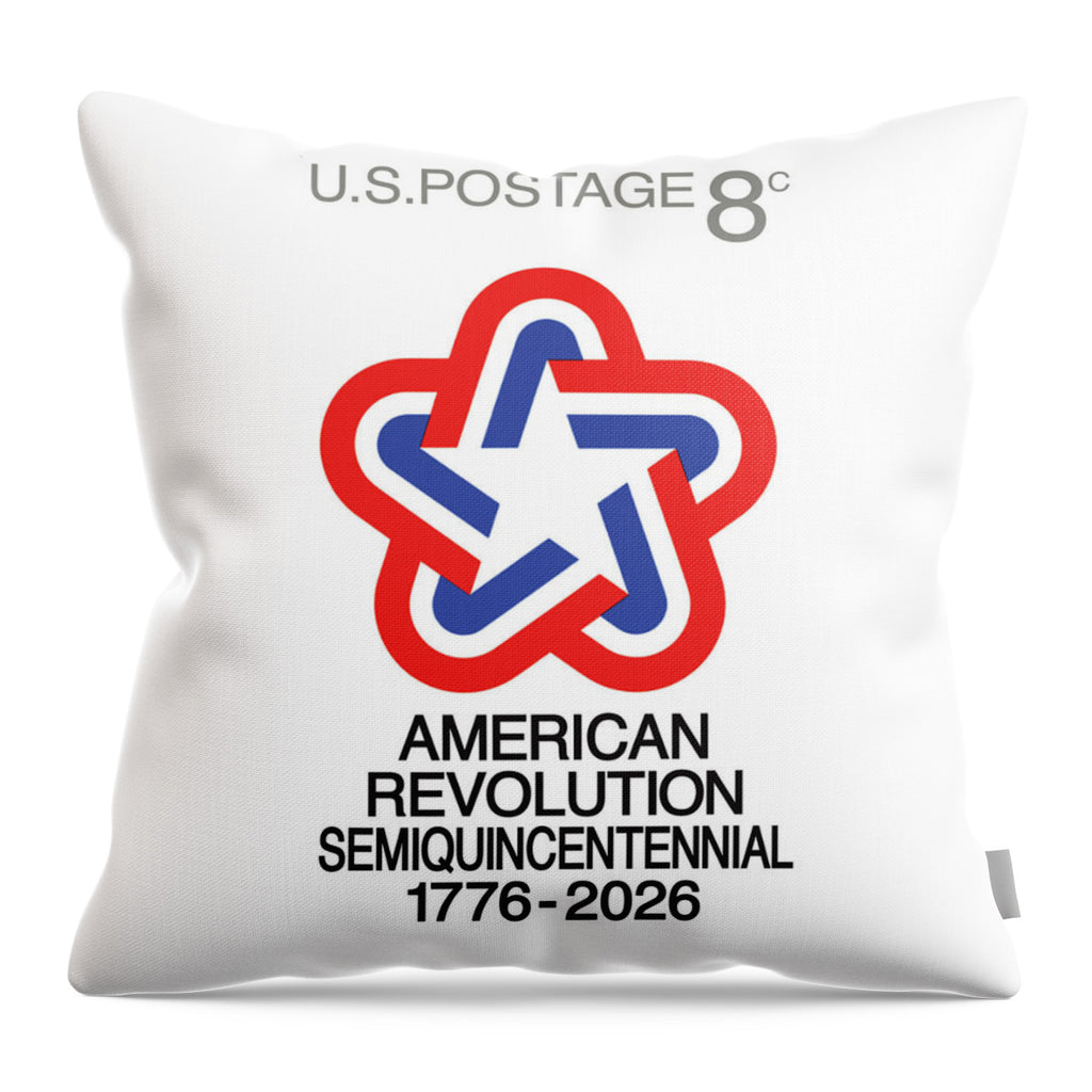 Semiquincentennial 8c Star - Throw Pillow