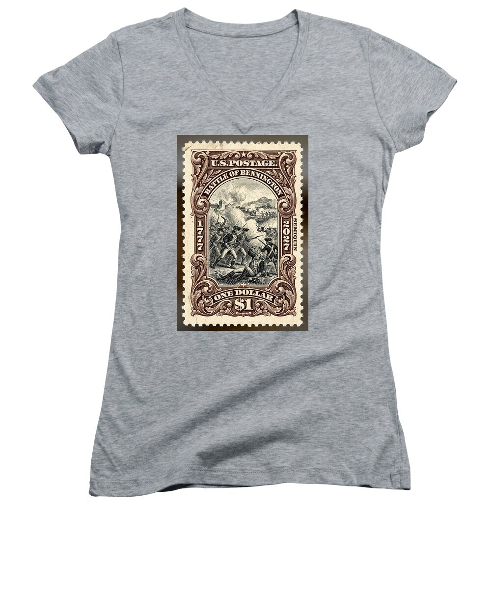 Battle of Bennington $1 - Women's V-Neck