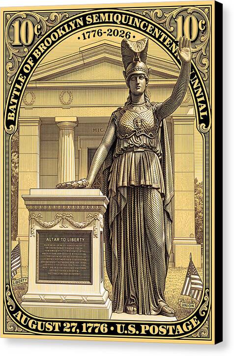 Battle of Brooklyn 10c - Canvas Print