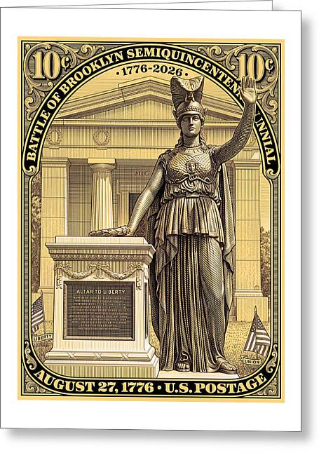 Battle of Brooklyn 10c - Greeting Card