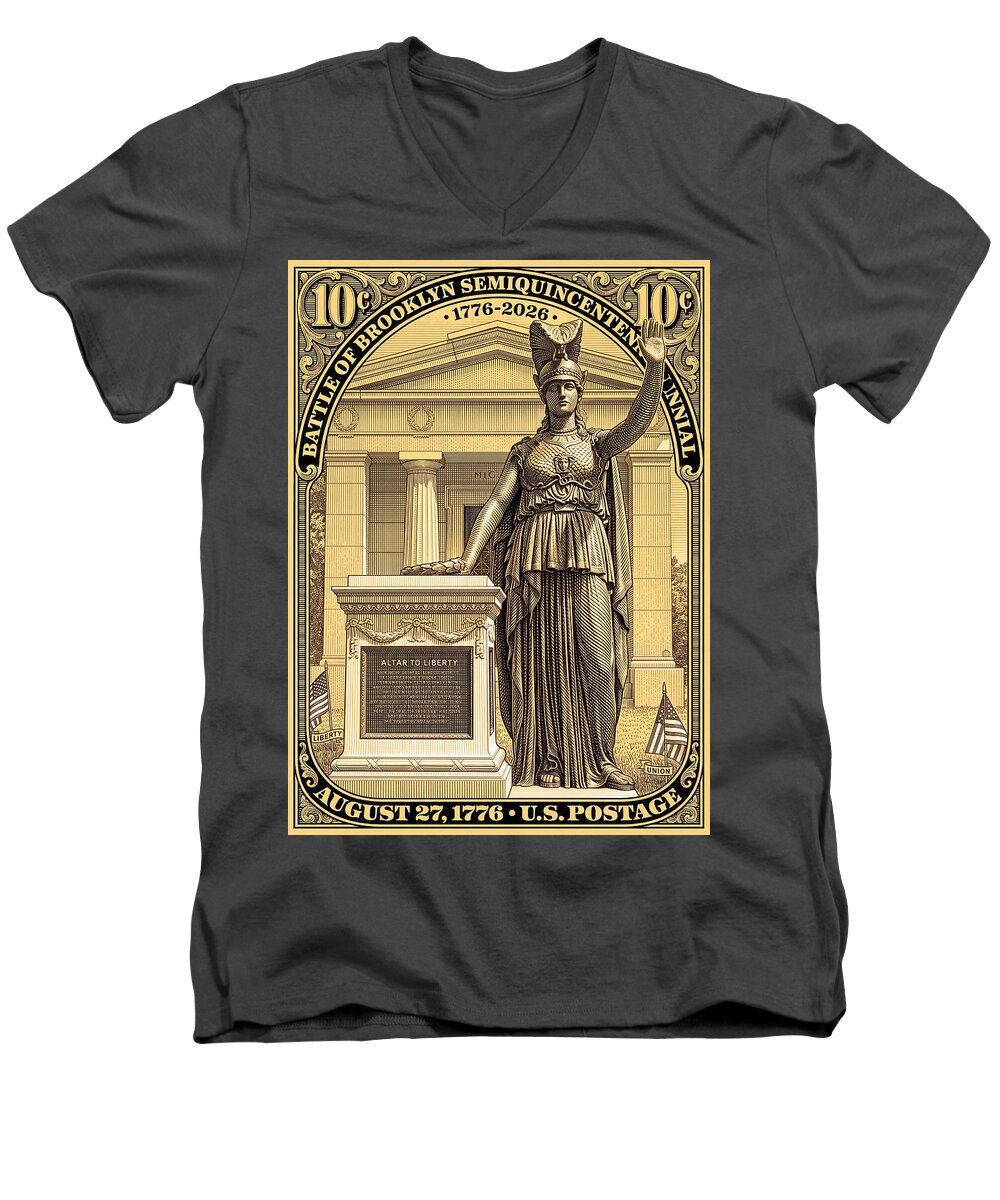Battle of Brooklyn 10c - Men's V-Neck T-Shirt