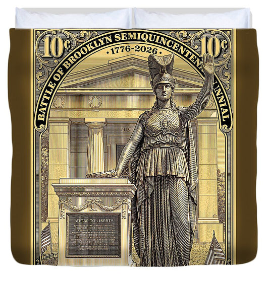 Battle of Brooklyn 10c - Duvet Cover