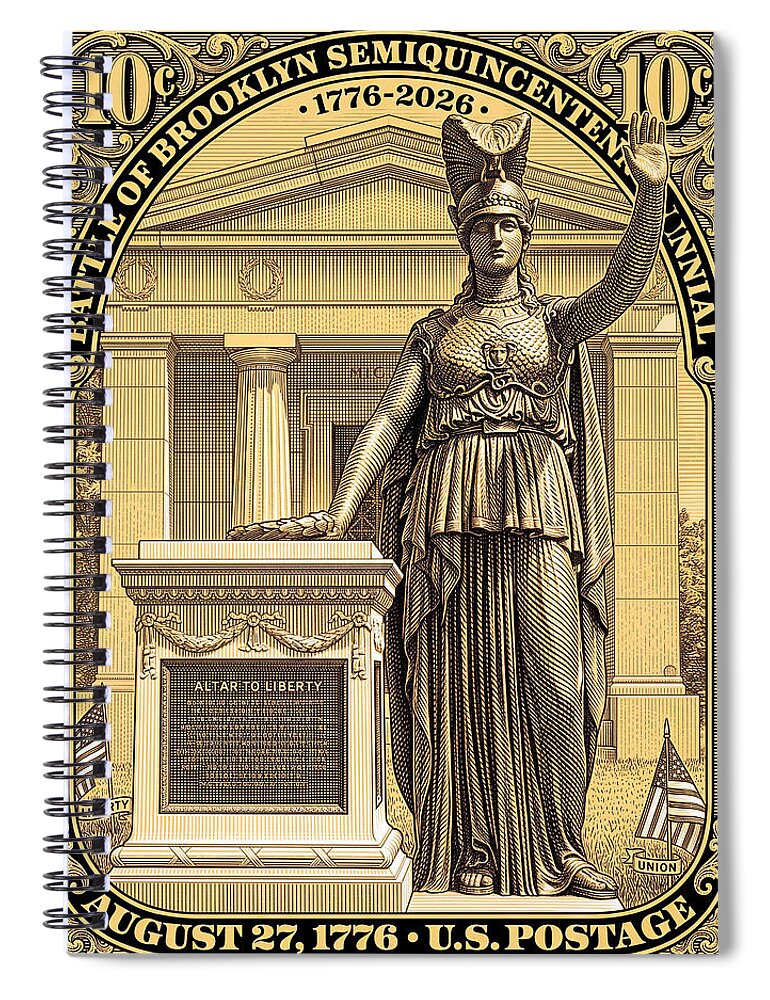 Battle of Brooklyn 10c - Spiral Notebook