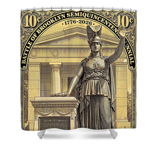 Battle of Brooklyn 10c - Shower Curtain
