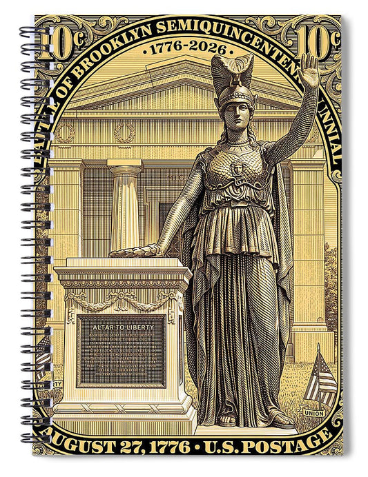 Battle of Brooklyn 10c - Spiral Notebook