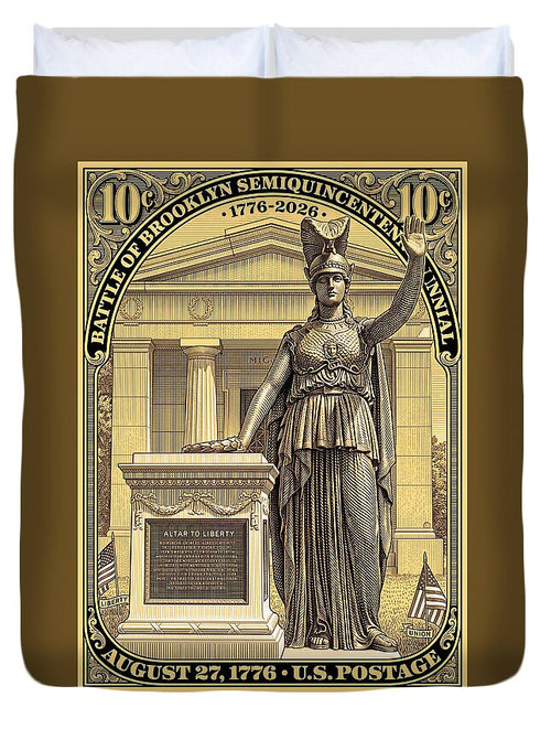 Battle of Brooklyn 10c - Duvet Cover