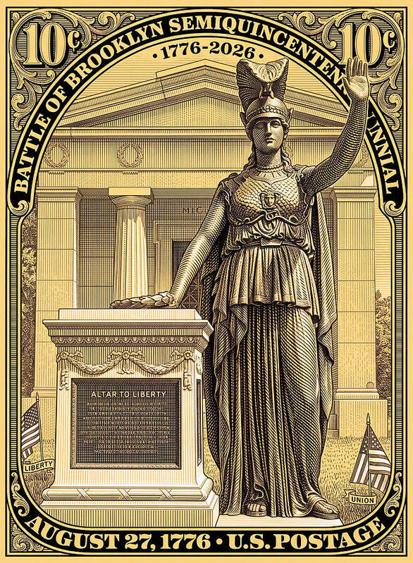 Battle of Brooklyn 10c - Art Print