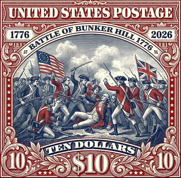 Battle of Bunker Hill $10 - Art Print