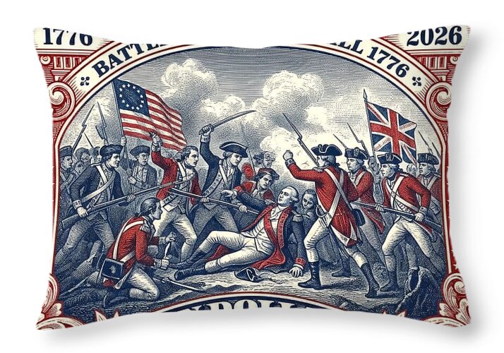 Battle of Bunker Hill $10 - Throw Pillow