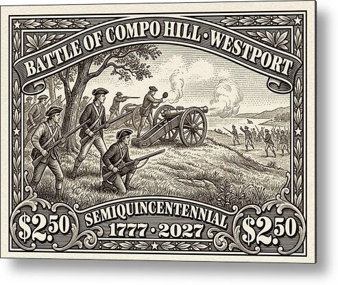 Battle of Compo Hill $2.50 - Metal Print