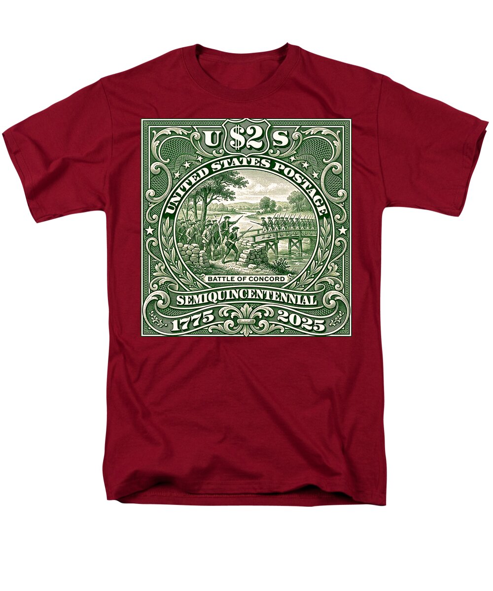 Battle of Concord $2 - Men's T-Shirt  (Regular Fit)