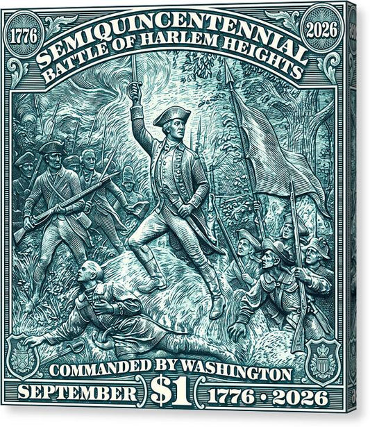 Battle of Harlem Heights $1 - Canvas Print