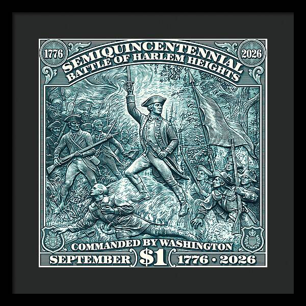 Battle of Harlem Heights $1 - Framed Print