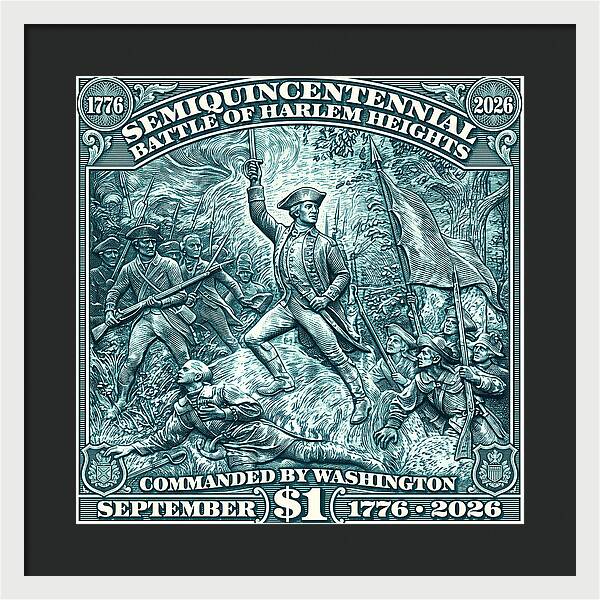 Battle of Harlem Heights $1 - Framed Print