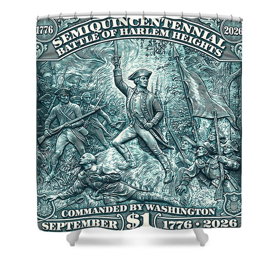 Battle of Harlem Heights $1 - Shower Curtain