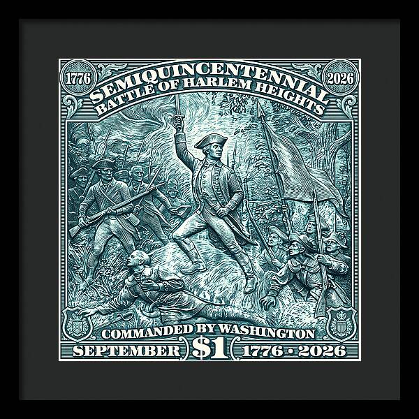 Battle of Harlem Heights $1 - Framed Print
