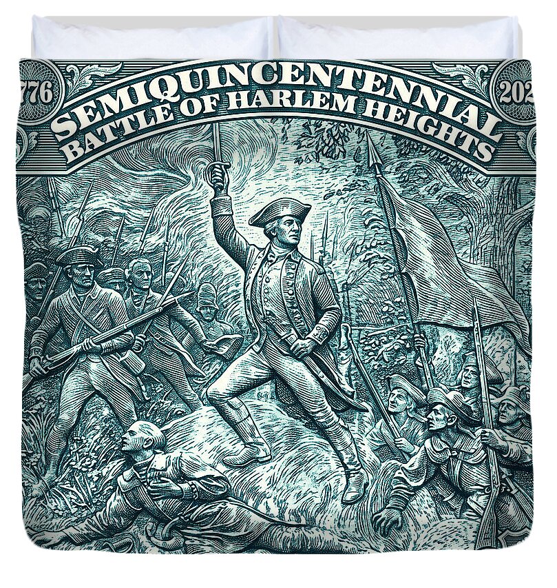 Battle of Harlem Heights $1 - Duvet Cover