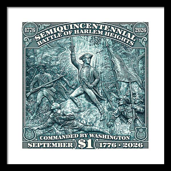 Battle of Harlem Heights $1 - Framed Print