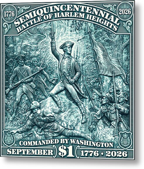 Battle of Harlem Heights $1 - Metal Print