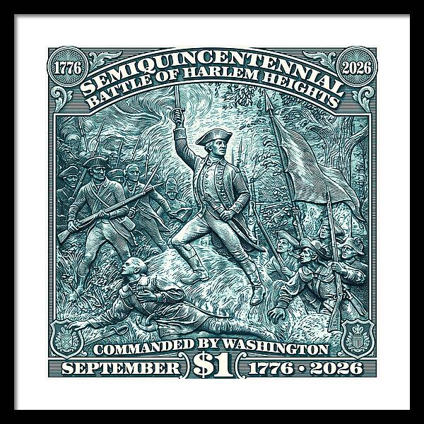 Battle of Harlem Heights $1 - Framed Print