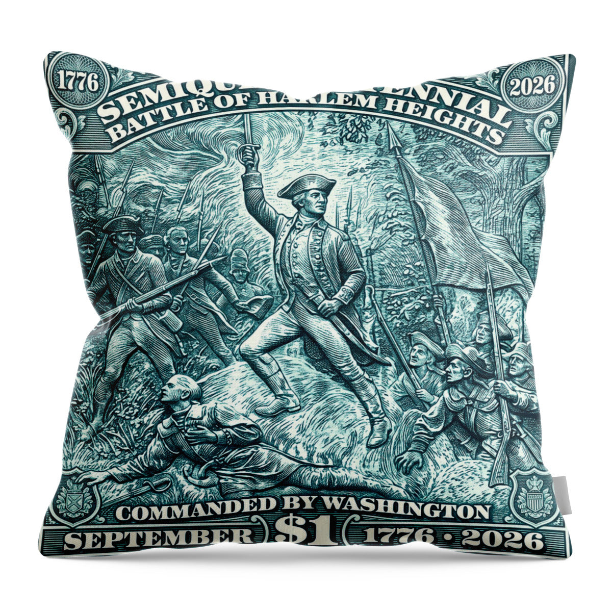 Battle of Harlem Heights $1 - Throw Pillow