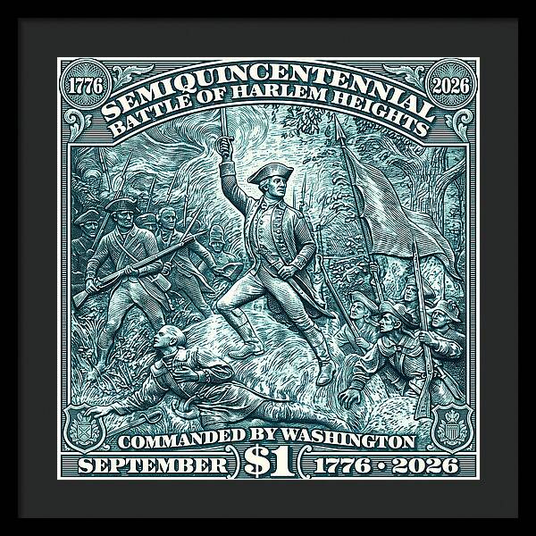 Battle of Harlem Heights $1 - Framed Print
