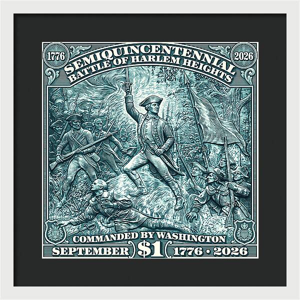 Battle of Harlem Heights $1 - Framed Print